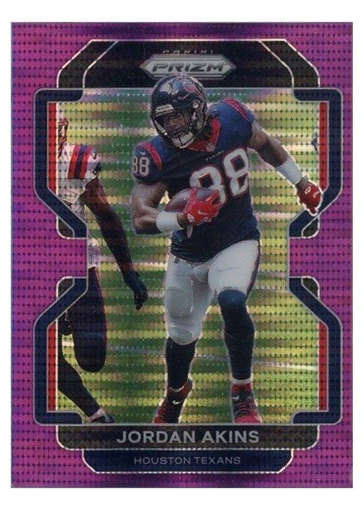 2021 Panini Prizm Base Set Jordan Akins #35 card