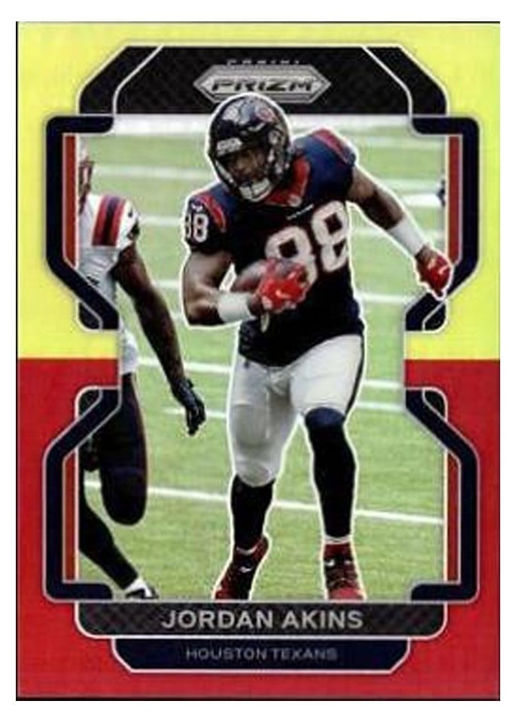 2021 Panini Prizm Base Set Jordan Akins #35 card