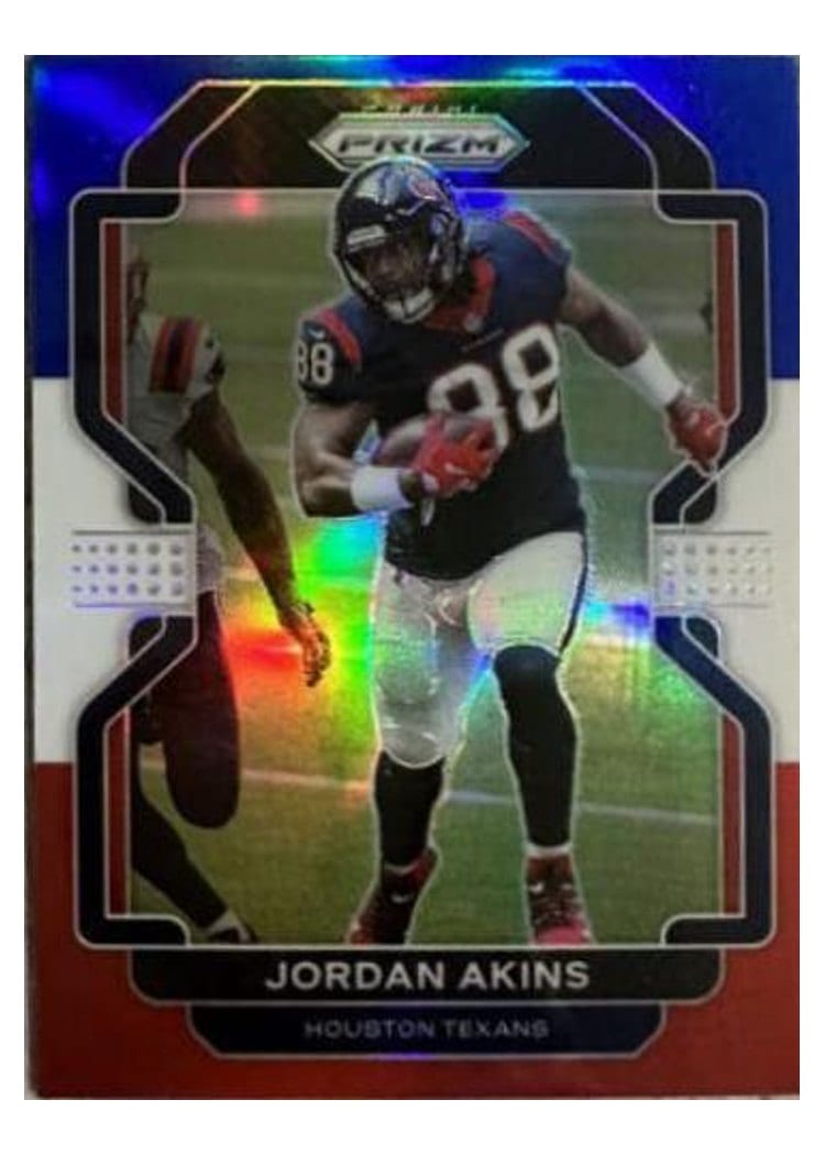 2021 Panini Prizm Base Set Jordan Akins #35 card
