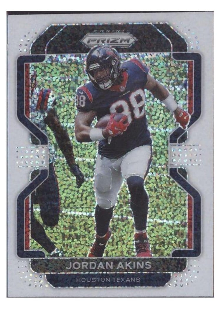 2021 Panini Prizm Base Set Jordan Akins #35 card