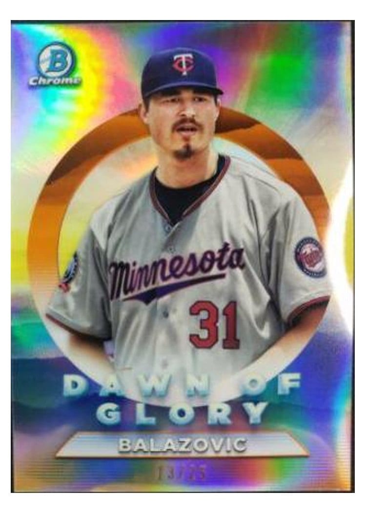 2020 Bowman Chrome Dawn of Glory Jordan Balazovic #DG-14 card