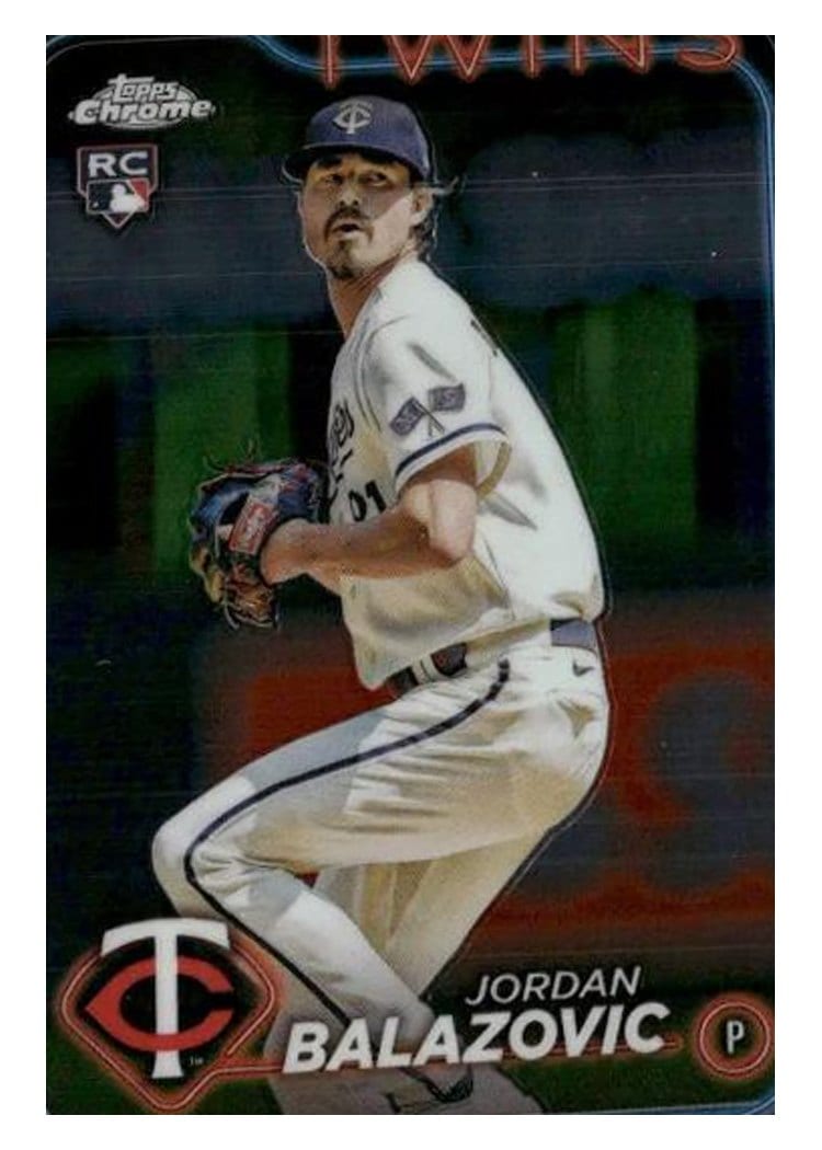 2024 Topps Chrome Base Set Jordan Balazovic #198 card