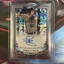 2024 Bowman Sterling Prospect Autographs Jordan Beck #PA-JB card