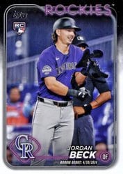 2024 Topps Update Base Set Jordan Beck #US198 card
