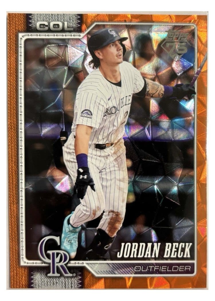 2026 Topps Base Set Jordan Beck Orange Diamante #12 card