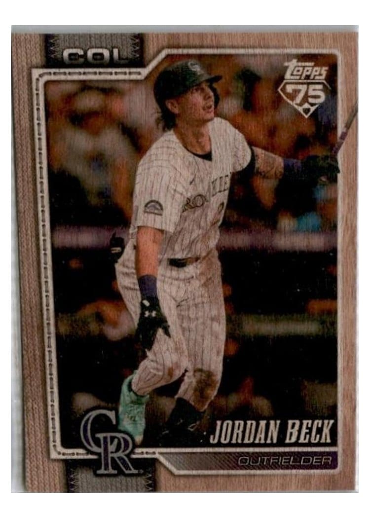 2026 Topps Base Set Jordan Beck Wood #12 card