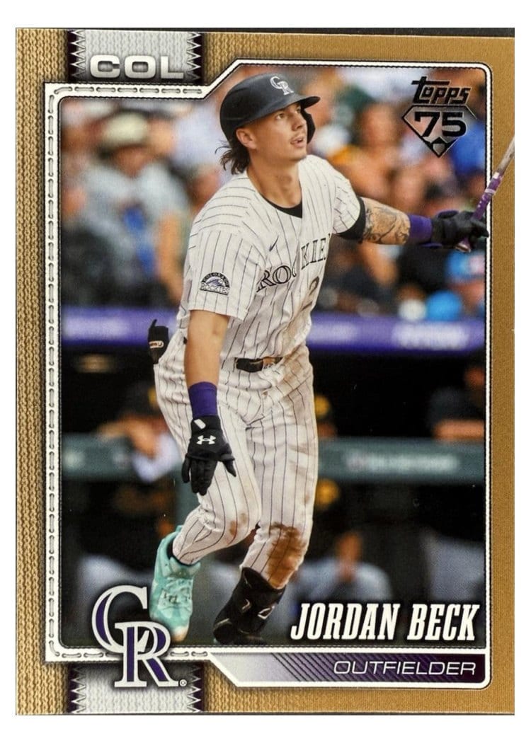 2026 Topps Base Set Jordan Beck Gold #12 card