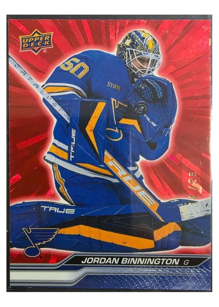 2023-24 Upper Deck Base Set Jordan Binnington #410 card