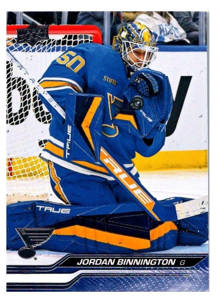 2023-24 Upper Deck Base Set Jordan Binnington #410 card