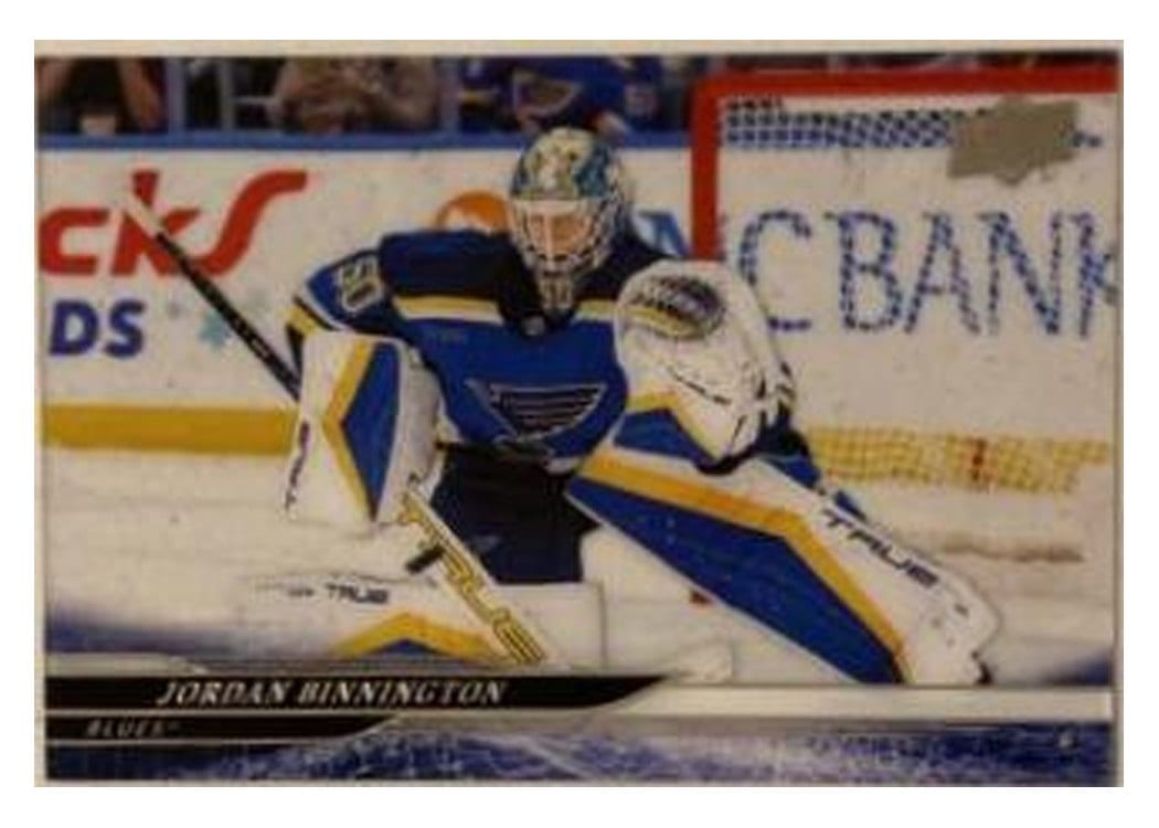 2024-25 Upper Deck Base Set Jordan Binnington Clear Cut #163 card