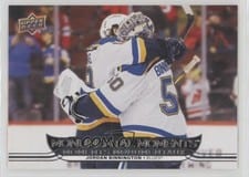 2025-26 Tim Hortons Collectors Series Monumental Moments Jordan Binnington #MM-13 card