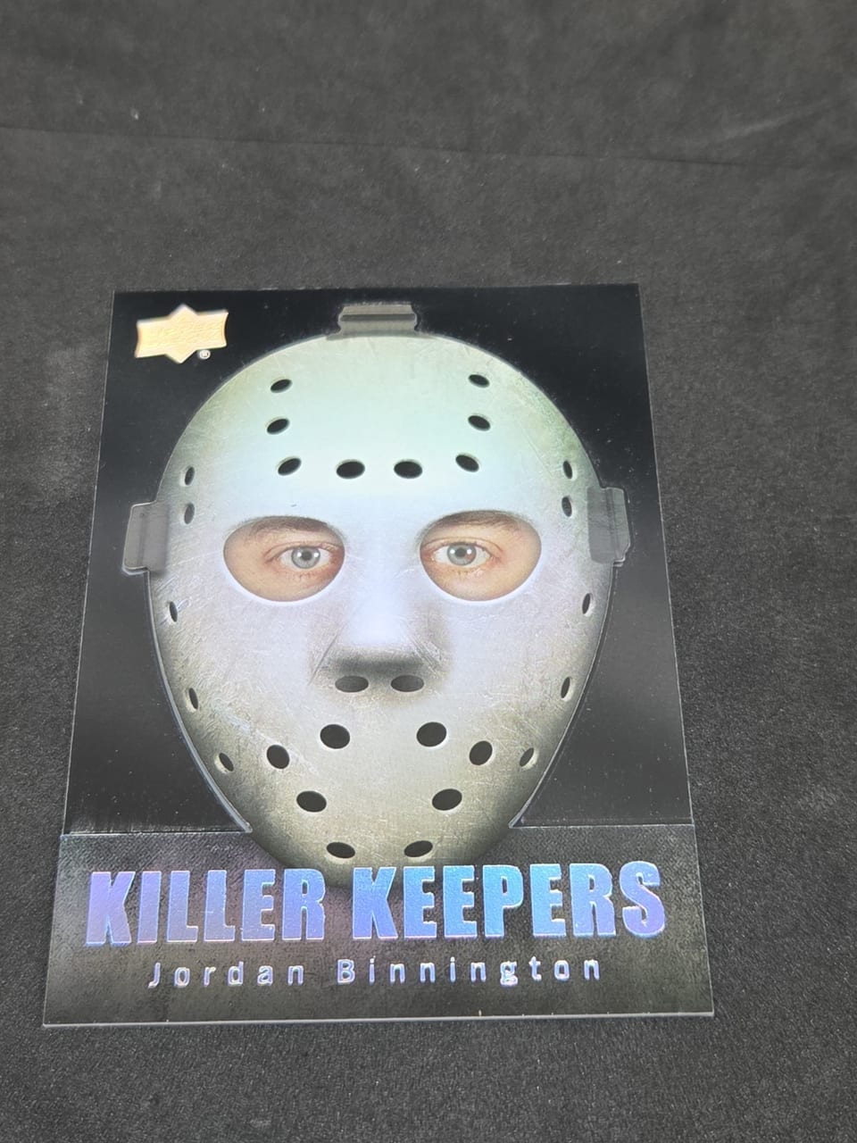2025-26 Upper Deck Killer Keepers Jordan Binnington #KK-13 card