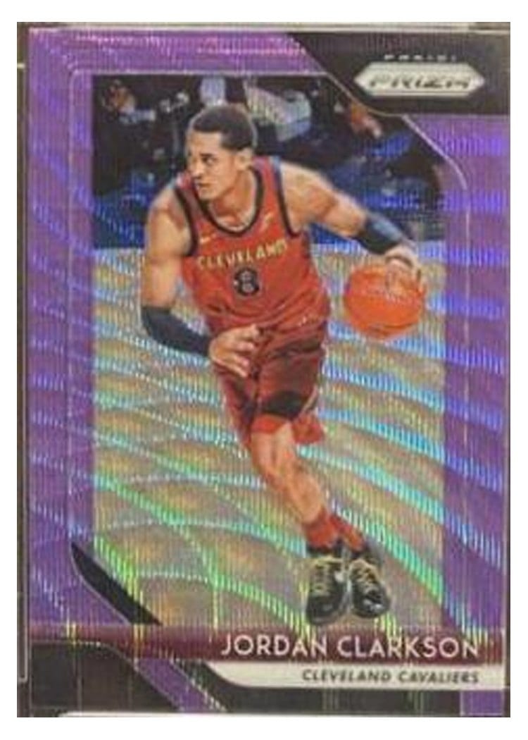 2018-19 Panini Prizm Base Set Jordan Clarkson #190 card
