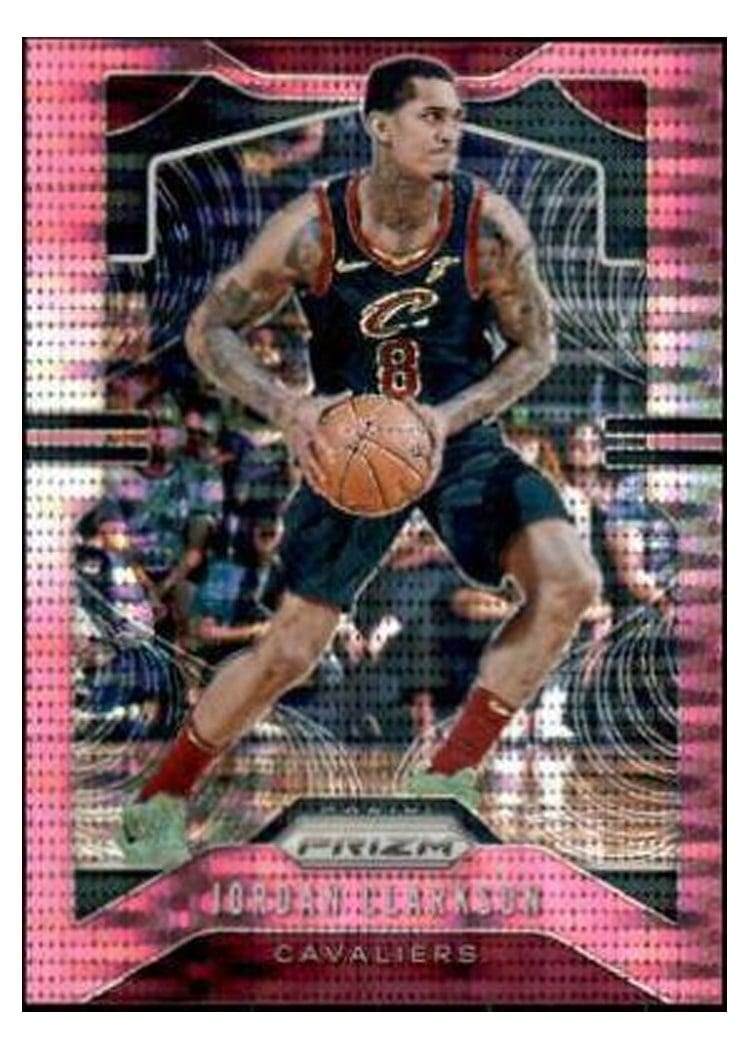 2019-20 Panini Prizm Base Set Jordan Clarkson Pink Pulsar Prizm #69 card