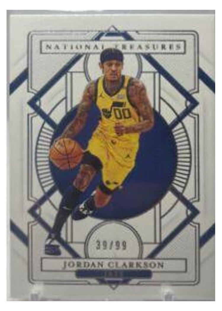 2020-21 Panini National Treasures Base Set Jordan Clarkson #83 card