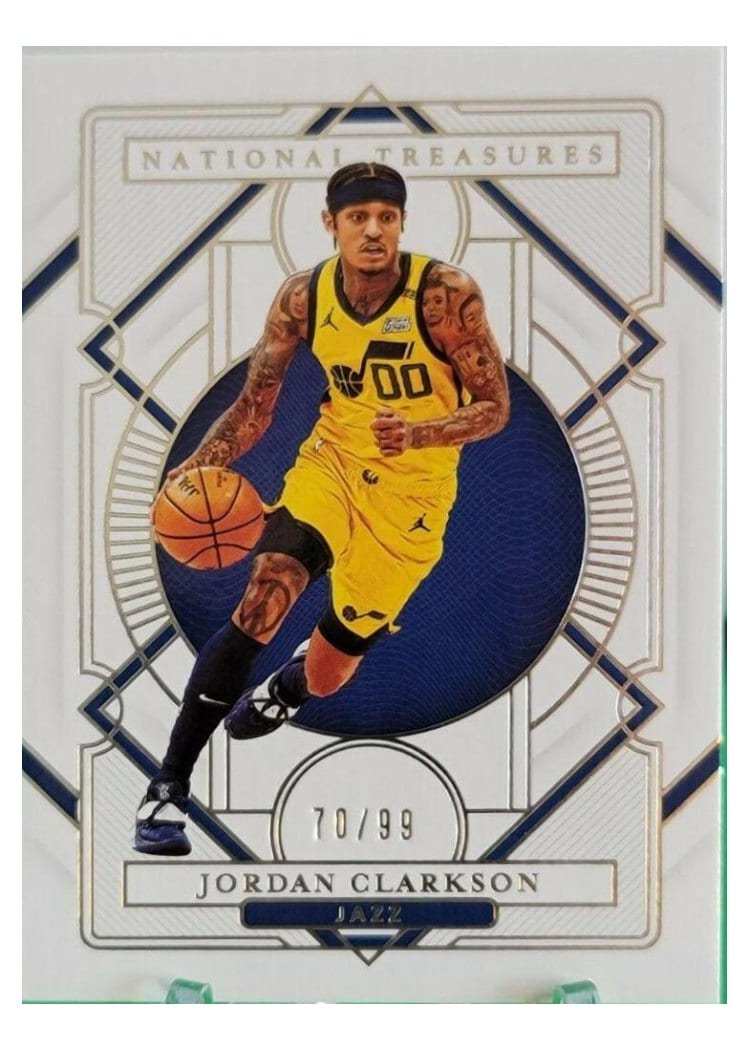 2020-21 Panini National Treasures Base Set Jordan Clarkson #83 card