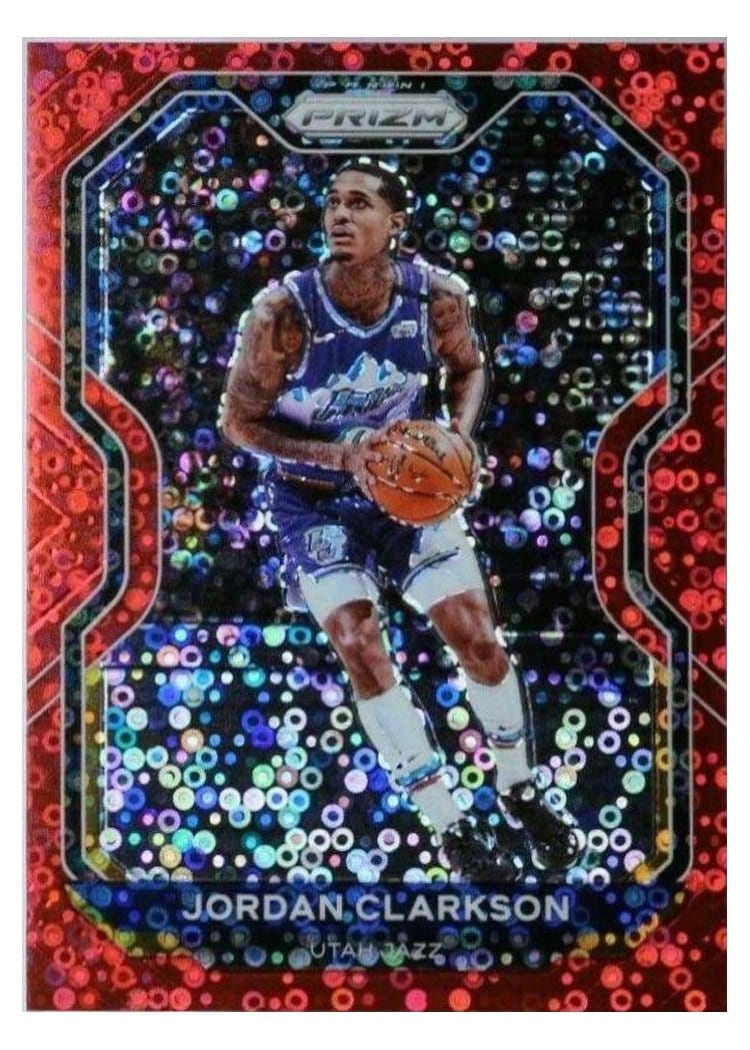 2020-21 Panini Prizm Base Set Jordan Clarkson #135 card