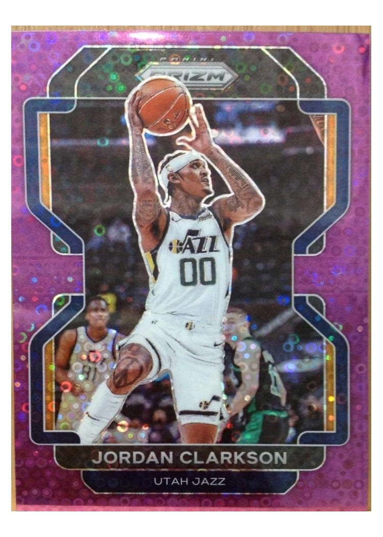 2021-22 Panini Prizm Base Set Jordan Clarkson #127 card