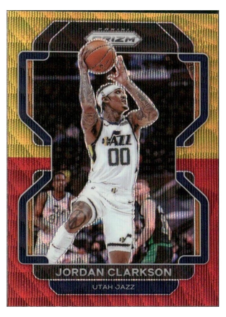 2021-22 Panini Prizm Base Set Jordan Clarkson #127 card