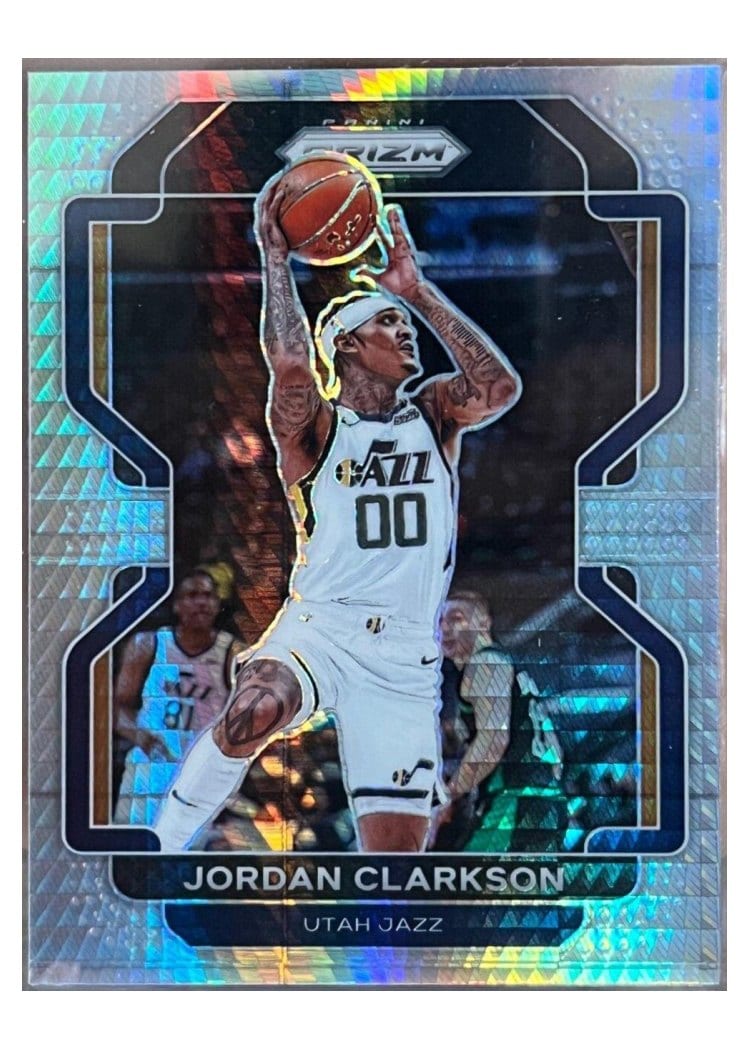2021-22 Panini Prizm Base Set Jordan Clarkson #127 card