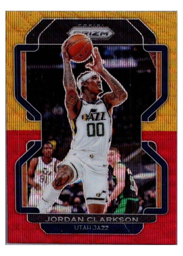 2021-22 Panini Prizm Base Set Jordan Clarkson #127 card