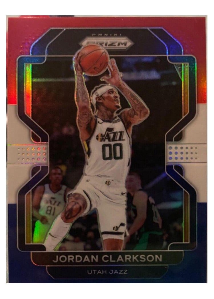 2021-22 Panini Prizm Base Set Jordan Clarkson #127 card