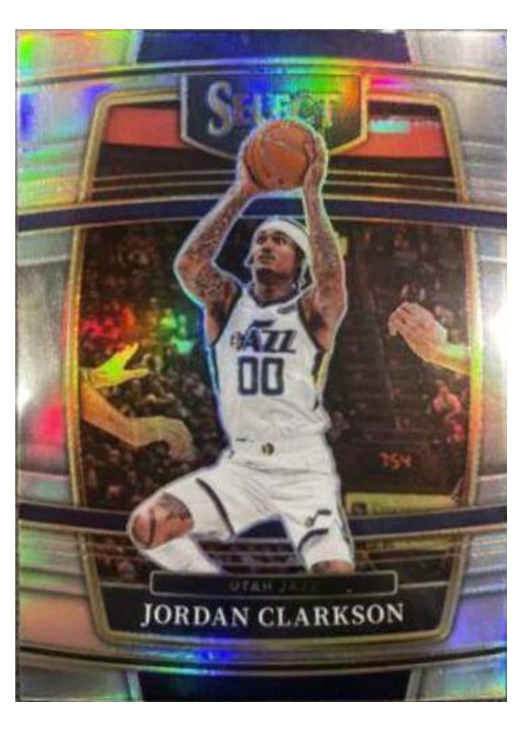2021-22 Panini Select Base Set Jordan Clarkson Silver Prizm #38 card
