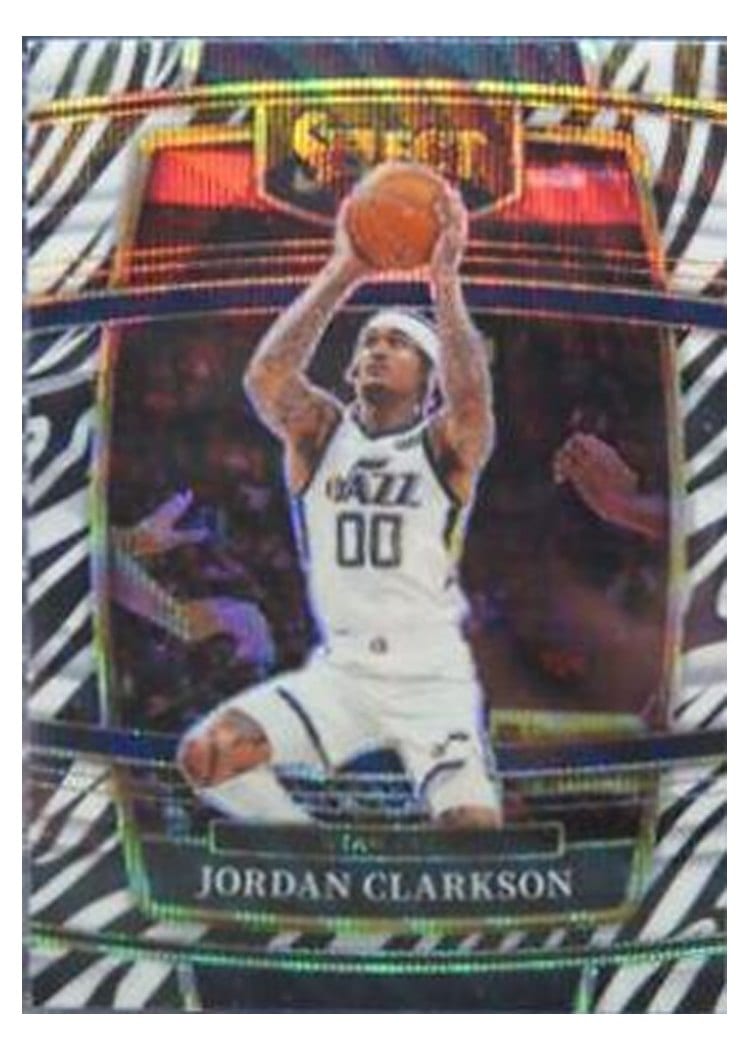 2021-22 Panini Select Base Set Jordan Clarkson #38 card