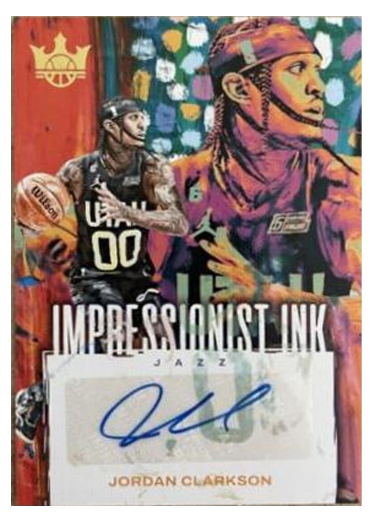 2023-24 Panini Court Kings Impressionist Ink Jordan Clarkson #II-JOR card