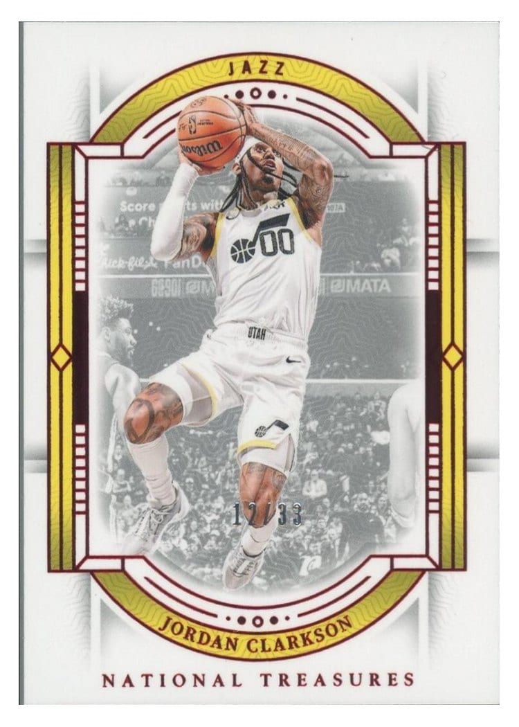 2023-24 Panini National Treasures Base Set Jordan Clarkson #65 card