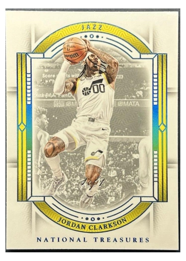 2023-24 Panini National Treasures Base Set Jordan Clarkson #65 card