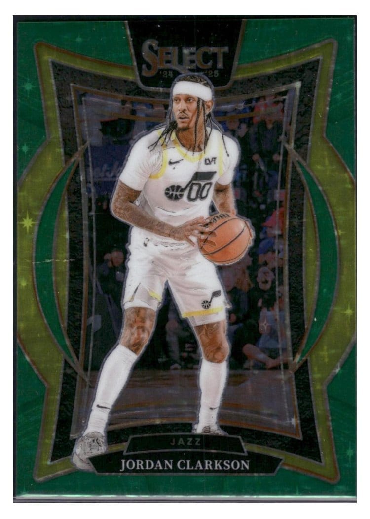 2024-25 Panini Select Base Set Jordan Clarkson Green Stars Prizm #19 card