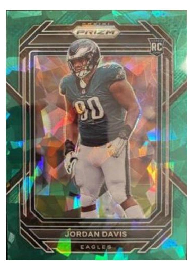 2022 Panini Prizm Base Set Jordan Davis #371 card