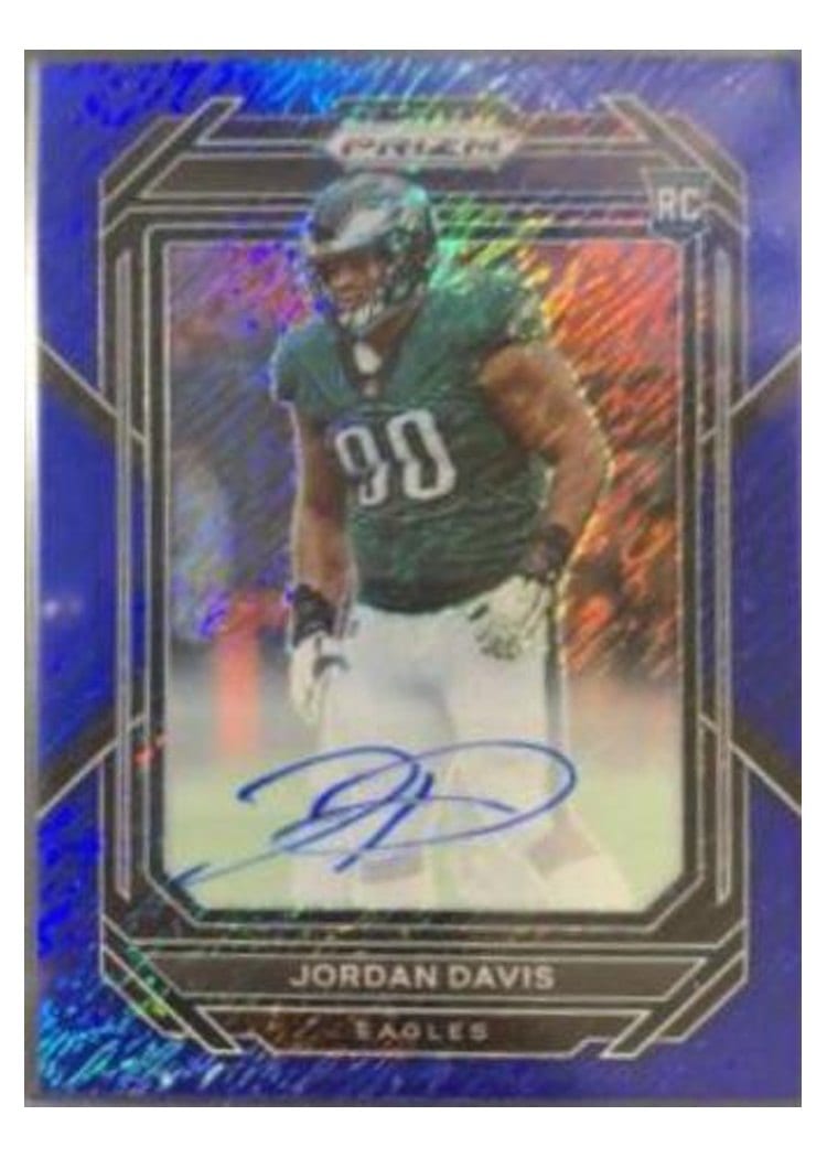 2022 Panini Prizm Base Set Jordan Davis #371 card