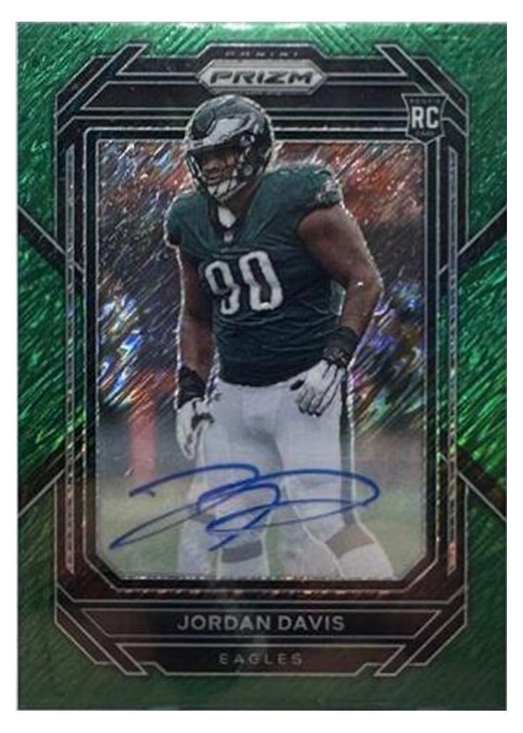 2022 Panini Prizm Base Set Jordan Davis #371 card