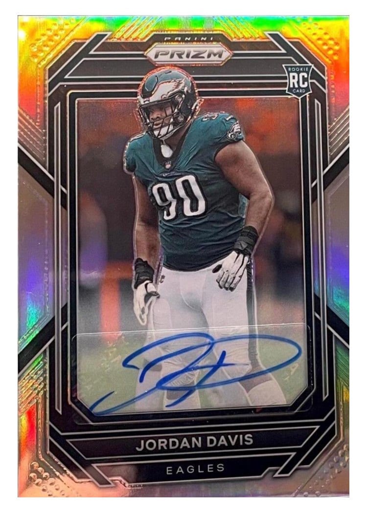 2022 Panini Prizm Base Set Jordan Davis #371 card
