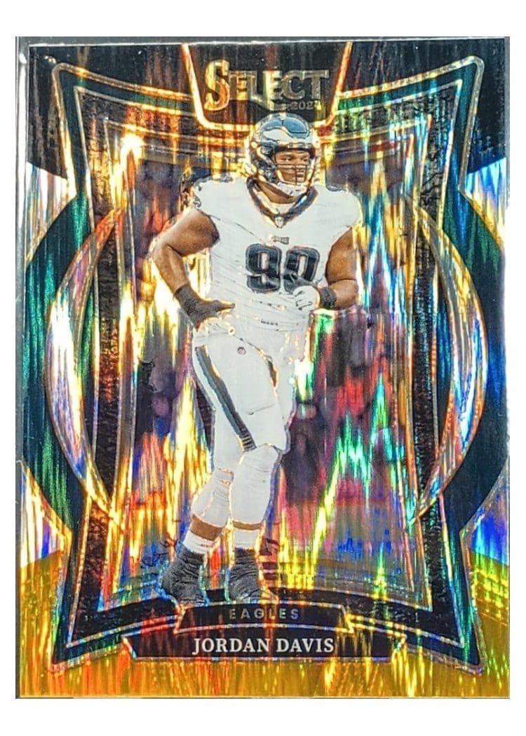 2024 Panini Select Base Set Jordan Davis Black Prizm Shock #72 card