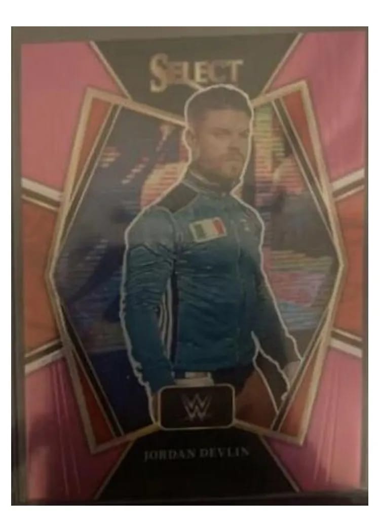 2022 Panini Select WWE Jordan Devlin Pink Prizm #155 card