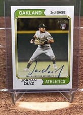 2023 Topps Heritage Real One Autographs Jordan Diaz #ROA-JDZ card