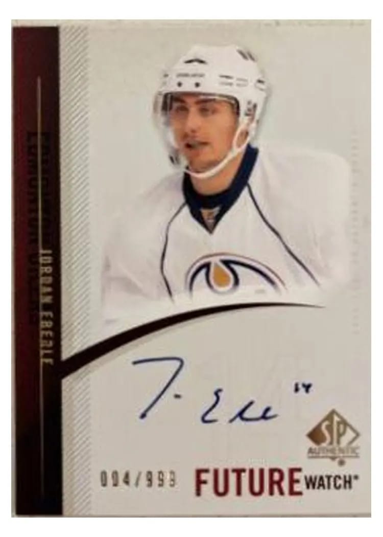 2010 SP Authentic Jordan Eberle #281 card