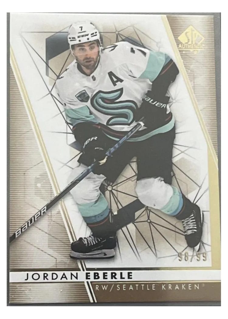 2022-23 SP Authentic Base Set Jordan Eberle #7 card