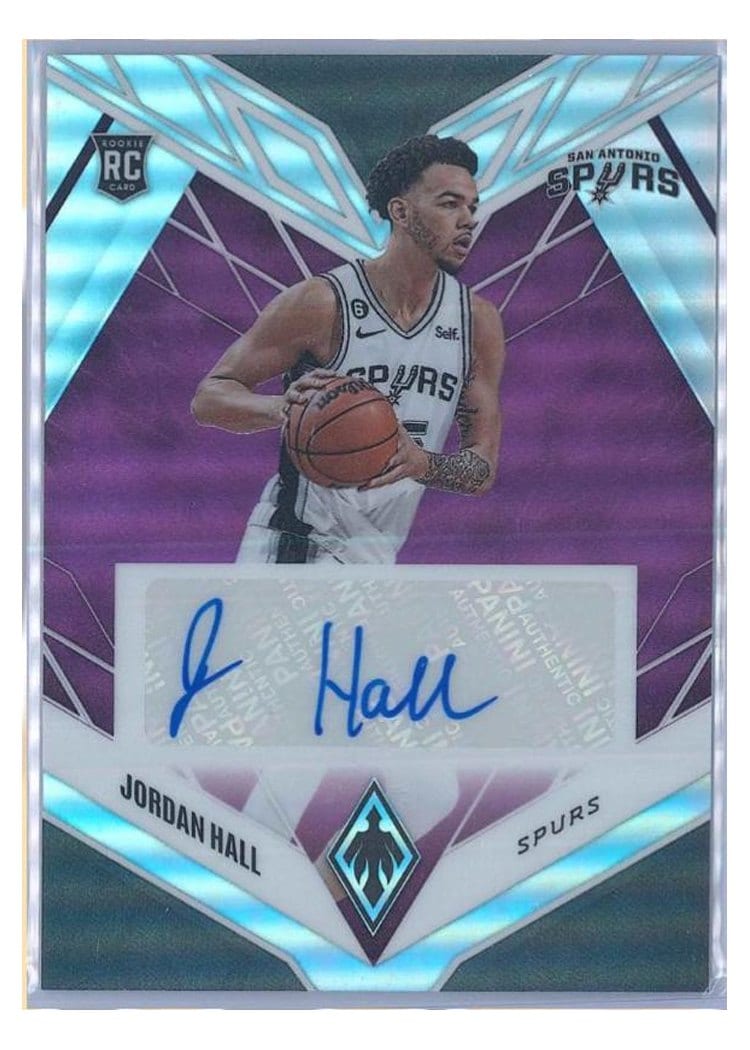 2022-23 Panini Chronicles Phoenix Rookie Autographs Jordan Hall #PRA-JOH card