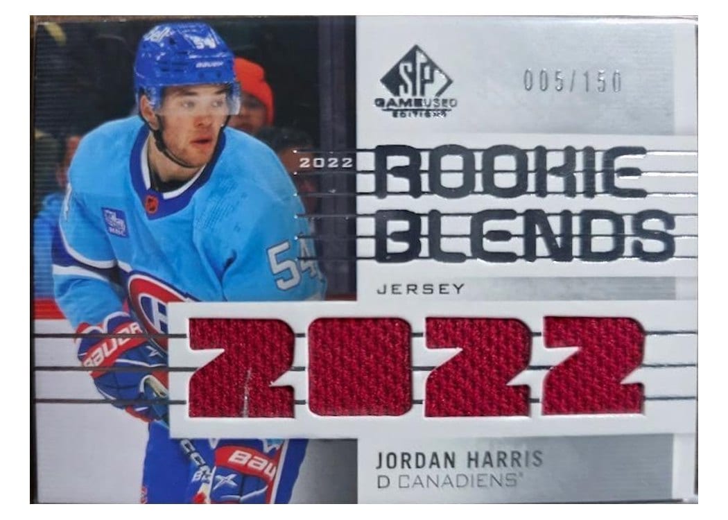 2022-23 SP Game Used Rookie Blends Jersey Jordan Harris #RB-JH card
