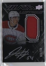 2022-23 SPx UD Black Lustrous Rookie Patch Autograph Jordan Harris #LRAP-JH card