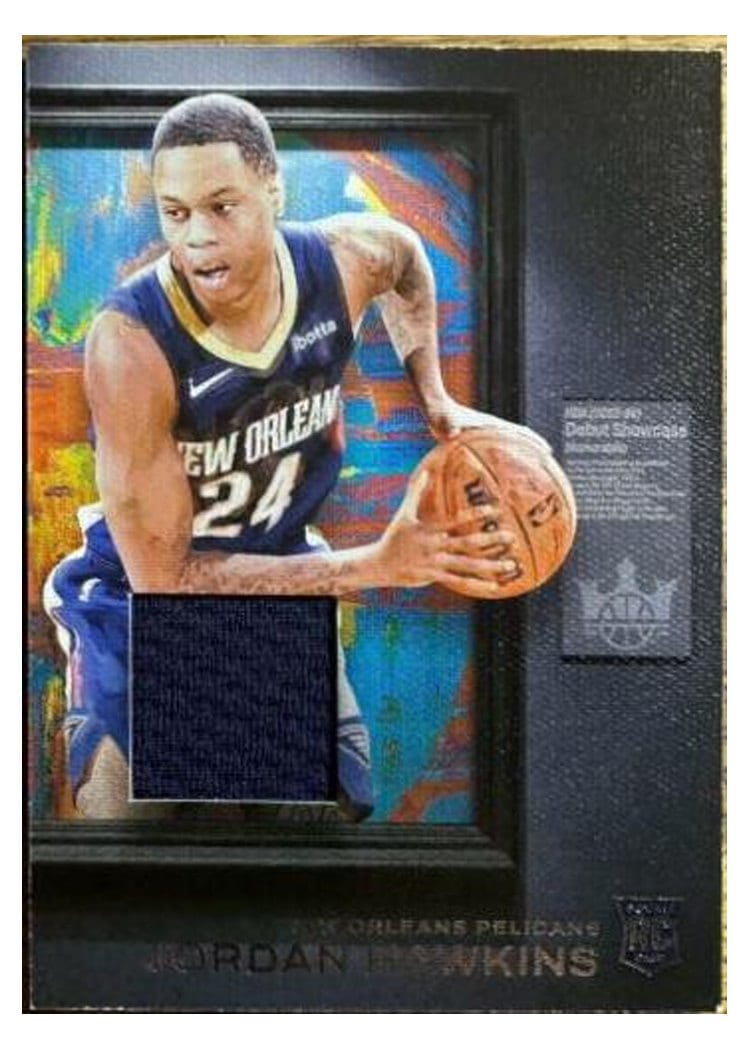 2023-24 Panini Court Kings Debut Showcase Memorabilia Jordan Hawkins #DSM-HAW card