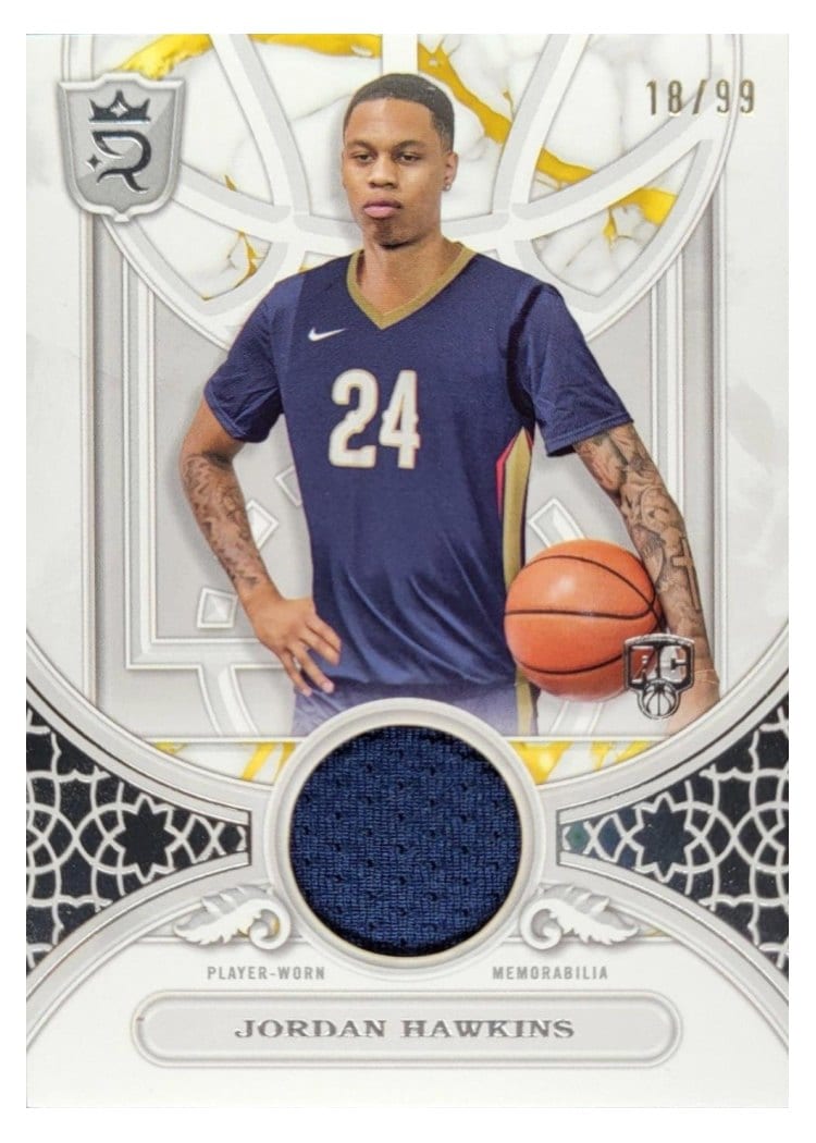 2023-24 Topps Royalty Round Ball Relics Jordan Hawkins #RBR-JHA card