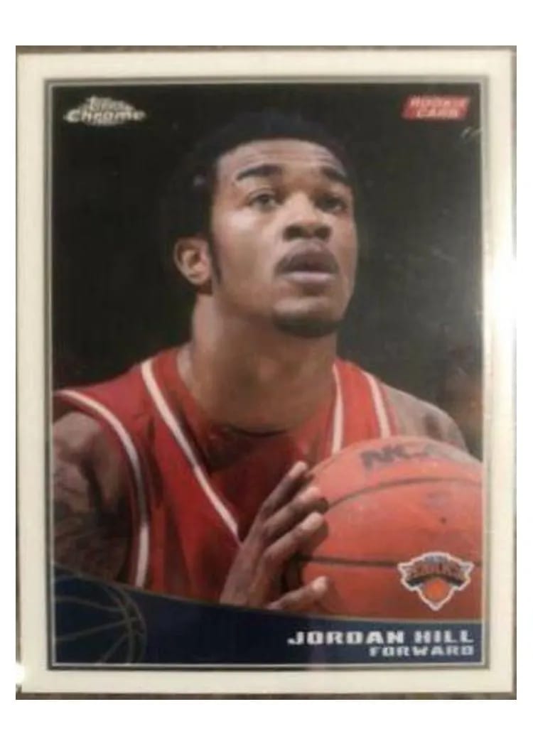2009 Topps Chrome Jordan Hill #103 card