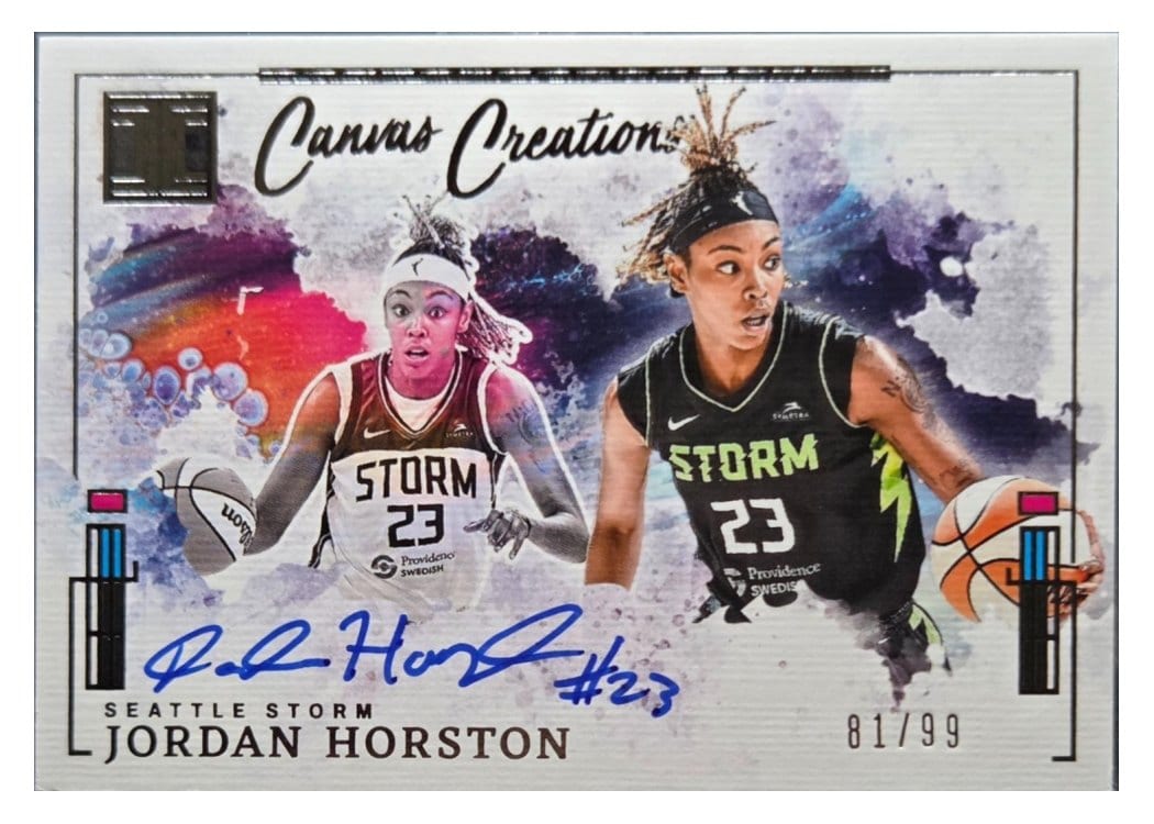 2025 Panini Impeccable WNBA Canvas Creations Jordan Horston #11 card