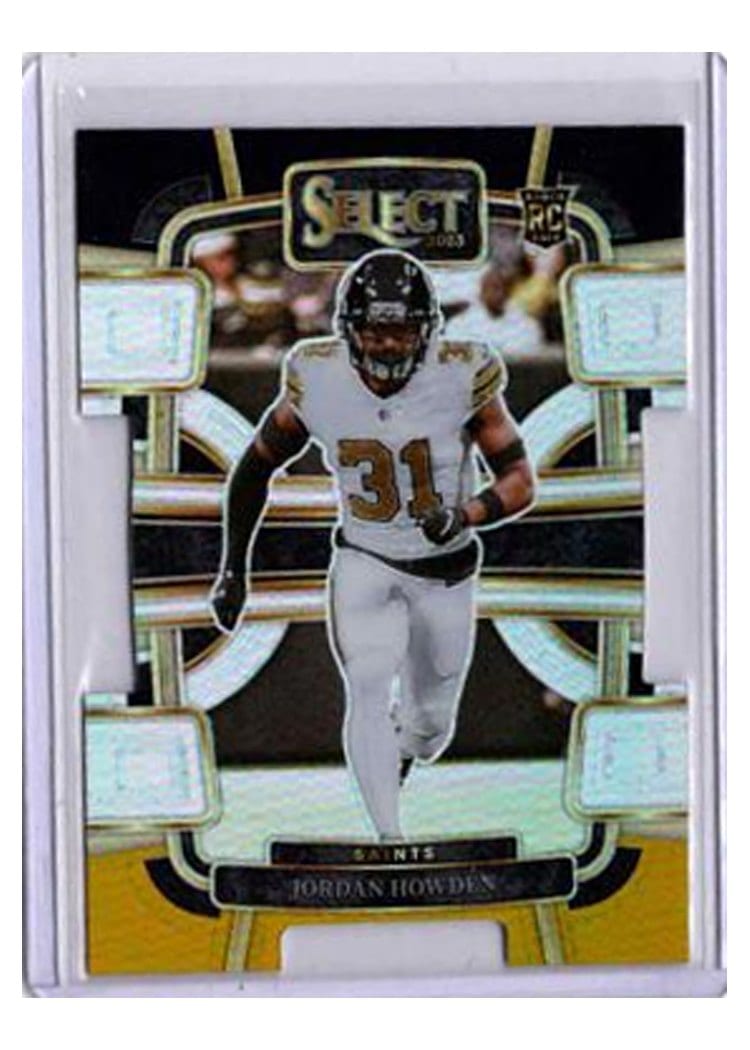 2023 Panini Select Base Set Jordan Howden Black Gold Prizm Die-Cut #70 card