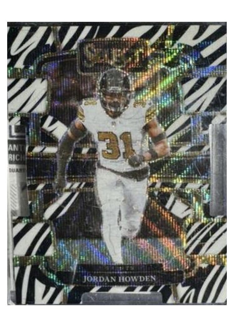 2023 Panini Select Base Set Jordan Howden Zebra Prizm Die-Cut #70 card